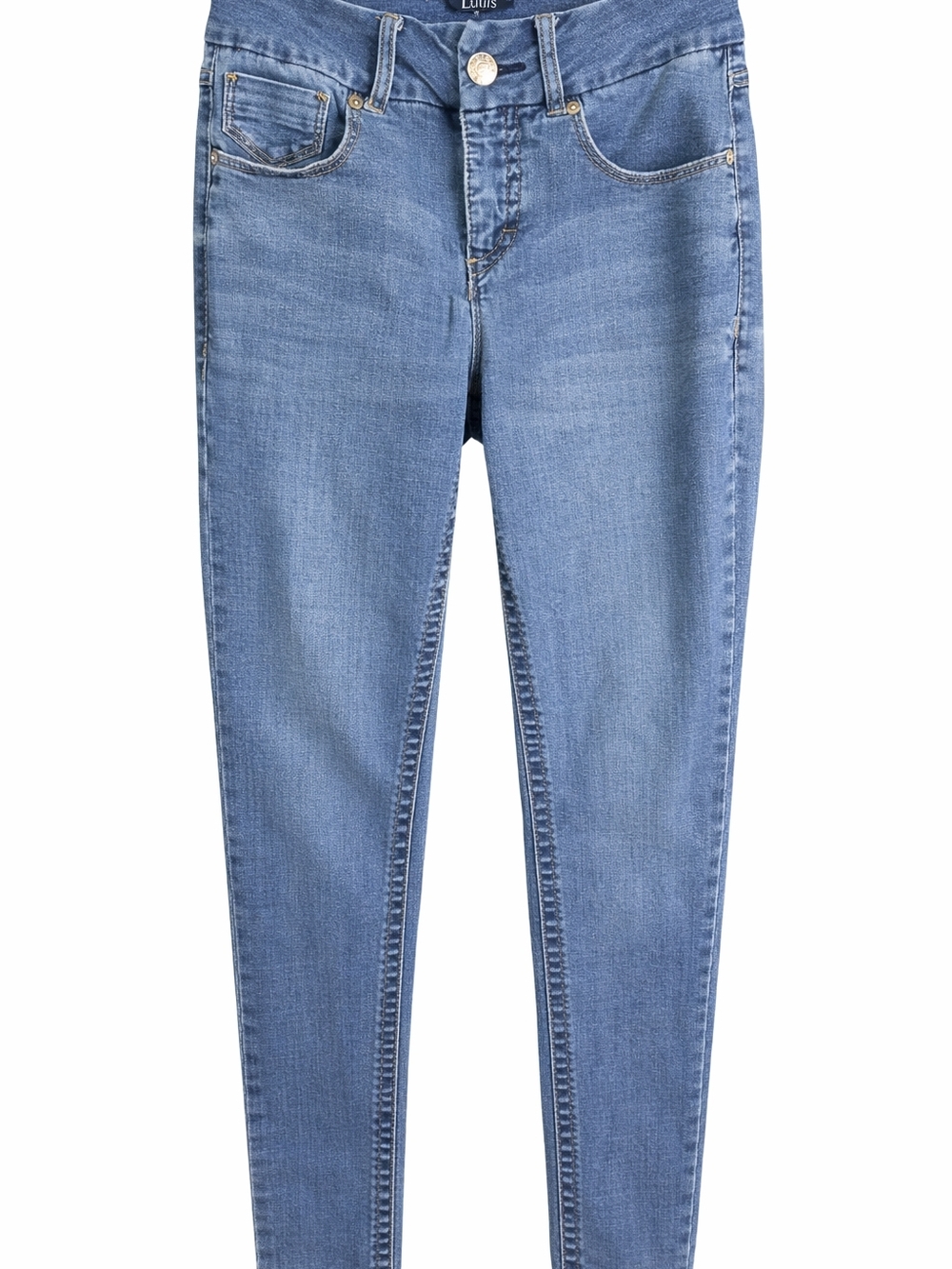 Seven7 Women's Skinny Tummiless Denim Jeans Light Blue Wash Sz 8